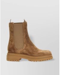Gianvito Rossi - 'Chester' Ankle Boots Chunky Sole - Lyst
