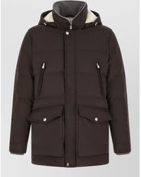 Brunello Cucinelli - Quilted Hooded Parka Stretch Nylon - Lyst