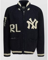 Polo Ralph Lauren - Logo-Patch Chunky-Knit Cardigan - Lyst