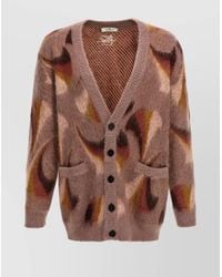 Etro - Patterned V-Neck Cardigan - Lyst