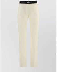 MSGM - Virgin Wool Trousers - Lyst