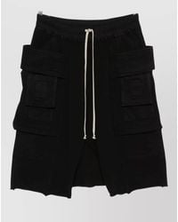 Rick Owens - Cotton Drop-Crotch Cargo Bermuda Shorts - Lyst