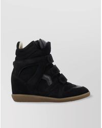 Isabel Marant - Leather Wedge Hi-Top Sneakers - Lyst