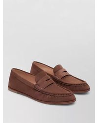 Stuart Weitzman - Loafers Penny Strap Round Toe Leather Sole - Lyst