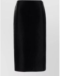 Gucci - Leather Pencil Skirt - Lyst