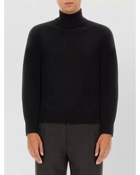 Dries Van Noten - Slim Fit Turtleneck Long Sleeve Knit Top - Lyst