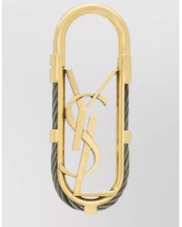 Saint Laurent - Cassandre Metal Cable Key Ring Design - Lyst