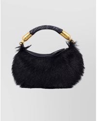 Balmain - Ebene Mini Fur Tote Bag - Lyst