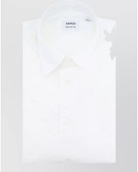 Aspesi - Fred Cotton Shirt Pointed Collar Cuffs - Lyst