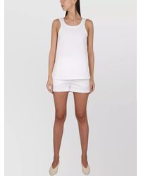 Max Mara - Regular-Fit Linen-Cotton Tank Top - Lyst