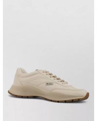 Prada - Lace Up Low Top Rubber Sole Sneakers - Lyst