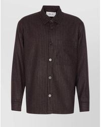 NN07 - Striped Long Sleeve Shirt Pocket - Lyst