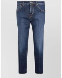 Jacob Cohen - Denim Slim-Fit Tapered Cropped Jeans - Lyst