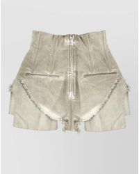 Rick Owens - High Waist Shorts Dirt Back Pockets - Lyst