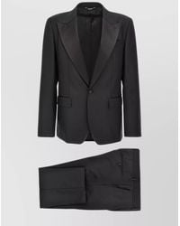 Dolce & Gabbana - Wool Blend Tuxedo Suit - Lyst