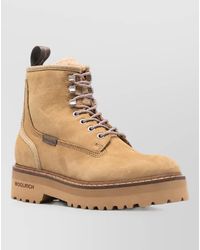 Woolrich - Suede Lace-Up Platform Boots - Lyst