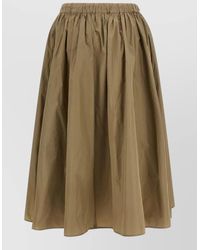 Max Mara - Mxmlonza Skirt Gathered Design Midi Length - Lyst