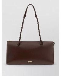 Jil Sander - Shoulder Tote Bag Braided Handles Rectangular - Lyst