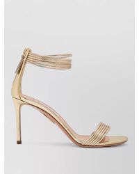 Aquazzura - Synthetic Leather Ankle-Strap Sandals - Lyst