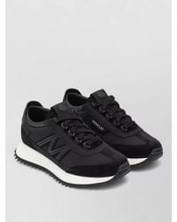 Moncler - Sneakers Contrast Sole Quilted Panels Suede Accents - Lyst