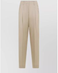 Golden Goose - Virgin Wool High-Rise Pleated Wide-Leg Trousers - Lyst