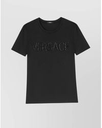 Versace - Cotton Jersey Top - Lyst