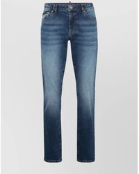 Philipp Plein - Straight Leg Jeans Featuring Five Pockets - Lyst