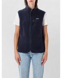 Patagonia - Fleece Stand Collar Vest - Lyst