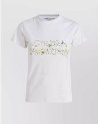Stella McCartney - Cotton Logo Print Short-Sleeve T-Shirt - Lyst