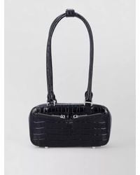 Self-Portrait - Mini Croc Embossed Shoulder Bag Bauletto - Lyst