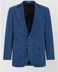 Brunello Cucinelli - Cotton Single-Breasted Blazer - Lyst