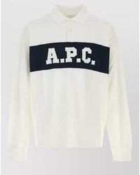 A.P.C. - Cotton Oversized Short-Sleeve Polo Shirt - Lyst