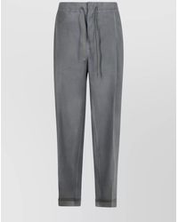 Maison Margiela - Mohair Blend Trousers Featuring Drawstring Waist - Lyst