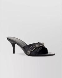 Balenciaga - Cagole Studded Leather Sandals - Lyst