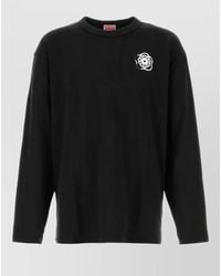 KENZO - Cotton Relaxed-Fit Long-Sleeve Logo-Print T-Shirt - Lyst