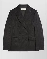 Dries Van Noten - Double-Breasted Moiré Blazer - Lyst