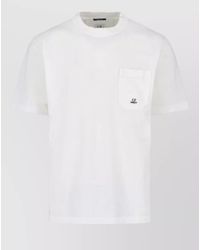 C.P. Company - Short Sleeve Crew Neck T Shirt Pocket - Lyst