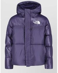 The North Face - Hooded Coat Padded Design Side Zipper Pockets - Lyst