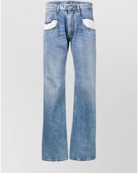 Maison Margiela - Denim Low-Rise Wide Straight-Leg Jeans - Lyst