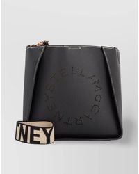 Stella McCartney - Stella Logo Faux Leather Shoulder Bag - Lyst