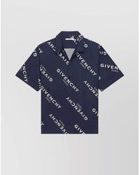Givenchy - Silk Relaxed-Fit Printed Short-Sleeve Bowling Shirt - Lyst