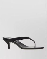 Miu Miu - Satin Thong Sandals Open Toe Kitten Heel - Lyst