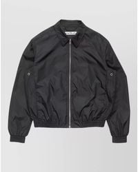 Acne Studios - Short Jacket Structured Collar Elasticated Hem - Lyst