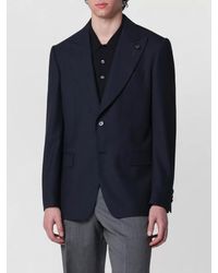 Lardini - Single Breasted Coat Notch Lapel Pockets - Lyst