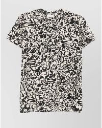 Dries Van Noten - Patterned Crew Neck Short Sleeve Shirt - Lyst