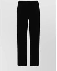 Max Mara - Viola Wide Leg Trousers With Belt Loops And Side Pockets - Lyst