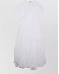 Simone Rocha - Silk Flounce Midi Dress - Lyst