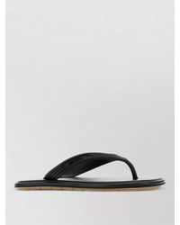Bottega Veneta - Sampieri Thong Sandals Flat Sole Rubber - Lyst