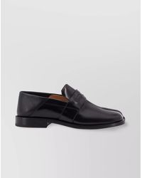 Maison Margiela - Split Toe Leather Loafers With Iconic Design - Lyst