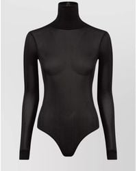 Maison Margiela - High-Neck Long-Sleeve Bodysuit - Lyst